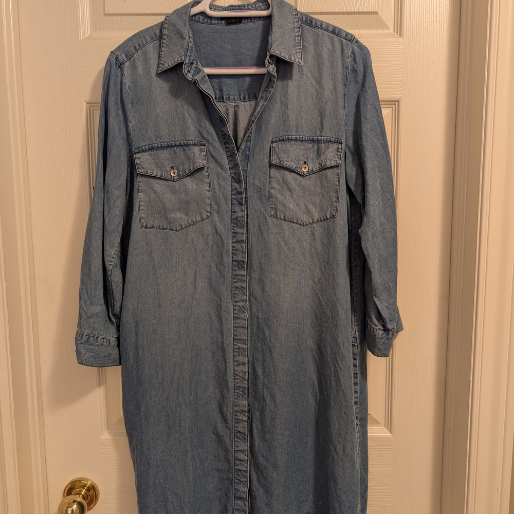 Club Monaco Blue Denim Dress